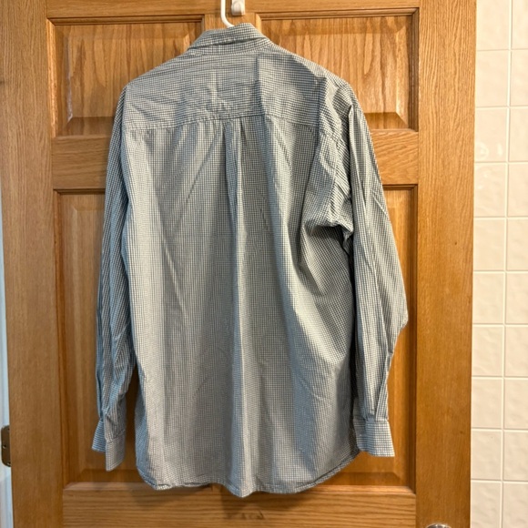 Cinch Long Sleeve Button Up Western Shirt Green Gingham Check Men's Large L - Picture 4 of 5